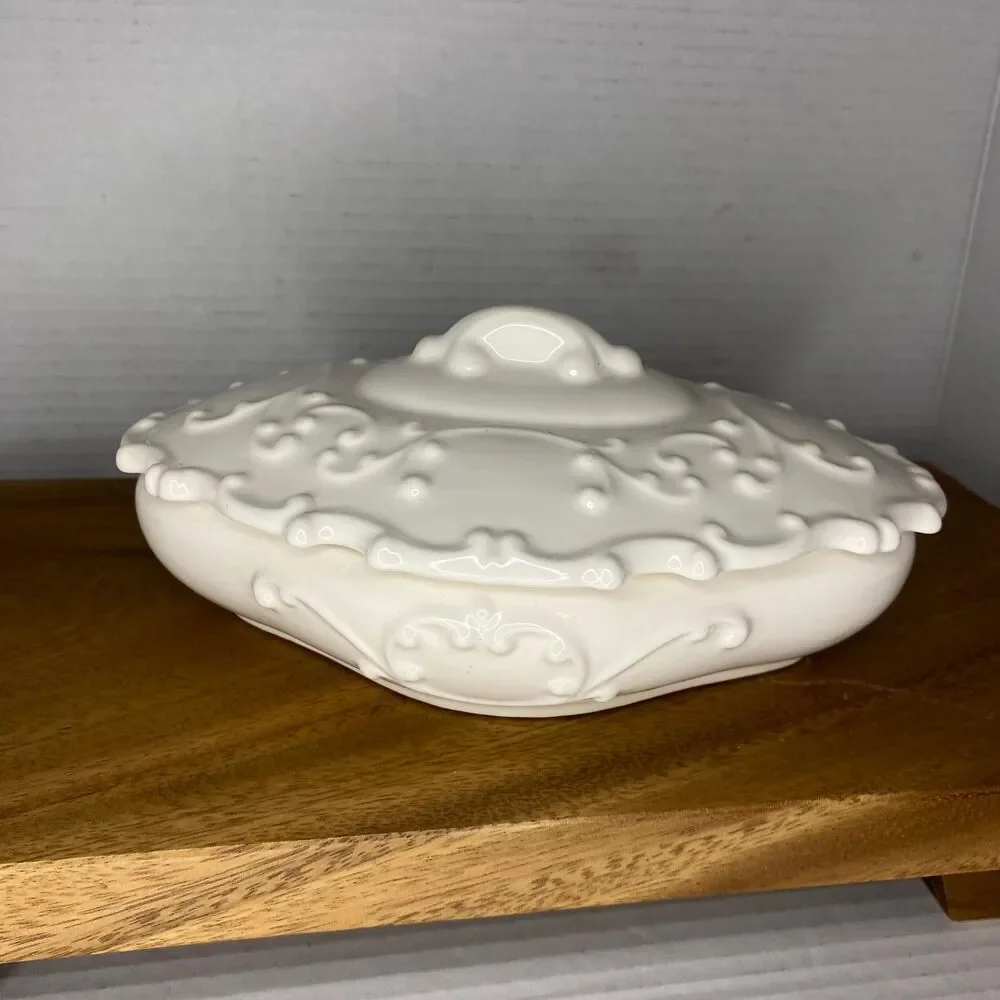 Vintage Handmade Trinket Box w/Lid Signed Dated